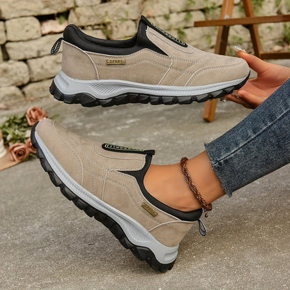 Khaki Orthopedische Instapsneakers - Eva