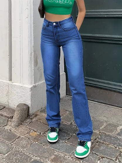 Lichtblauwe High Waist Jeans - Nova