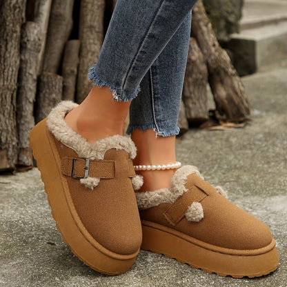 Donkerbruine Lage Wintersneakers - Liv