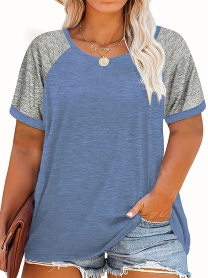 Blauw Raglan T-shirt - Ella