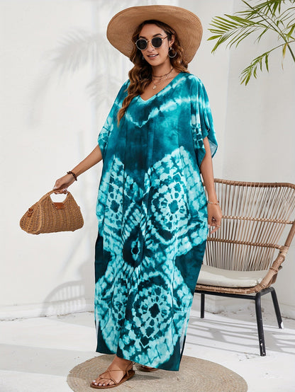 Blauwe Boho Kaftan - Luna