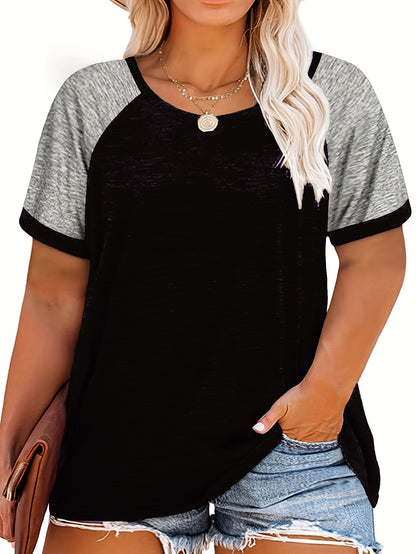 Blauw Raglan T-shirt - Ella