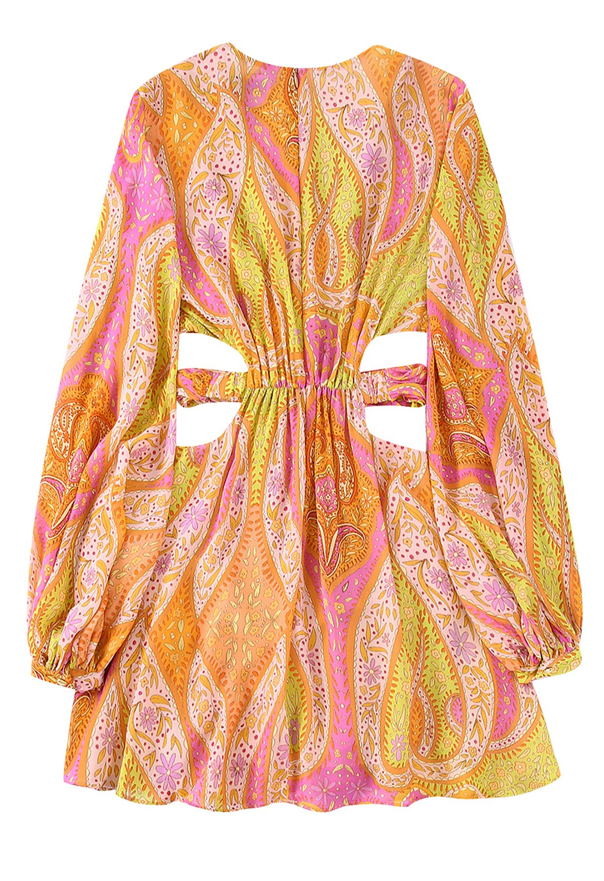 Lara - Paisley chiffon zomerjurk