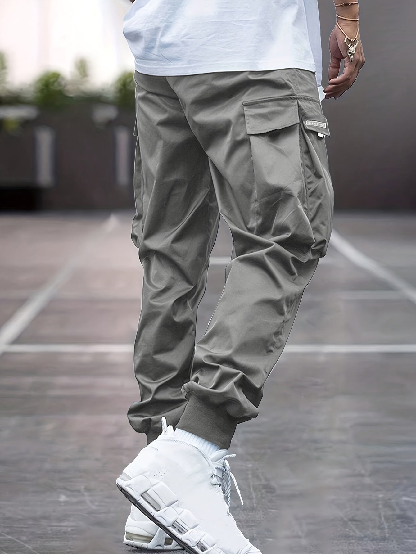 Zwarte Casual Cargo Broek - Lars