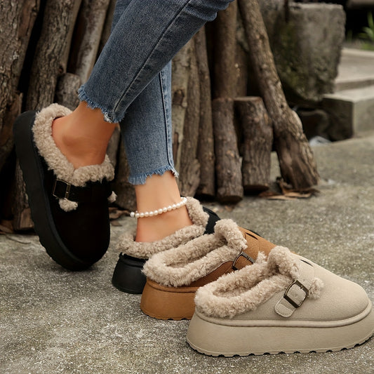 Donkerbruine Lage Wintersneakers - Liv