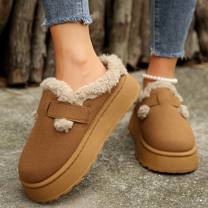 Donkerbruine Lage Wintersneakers - Liv