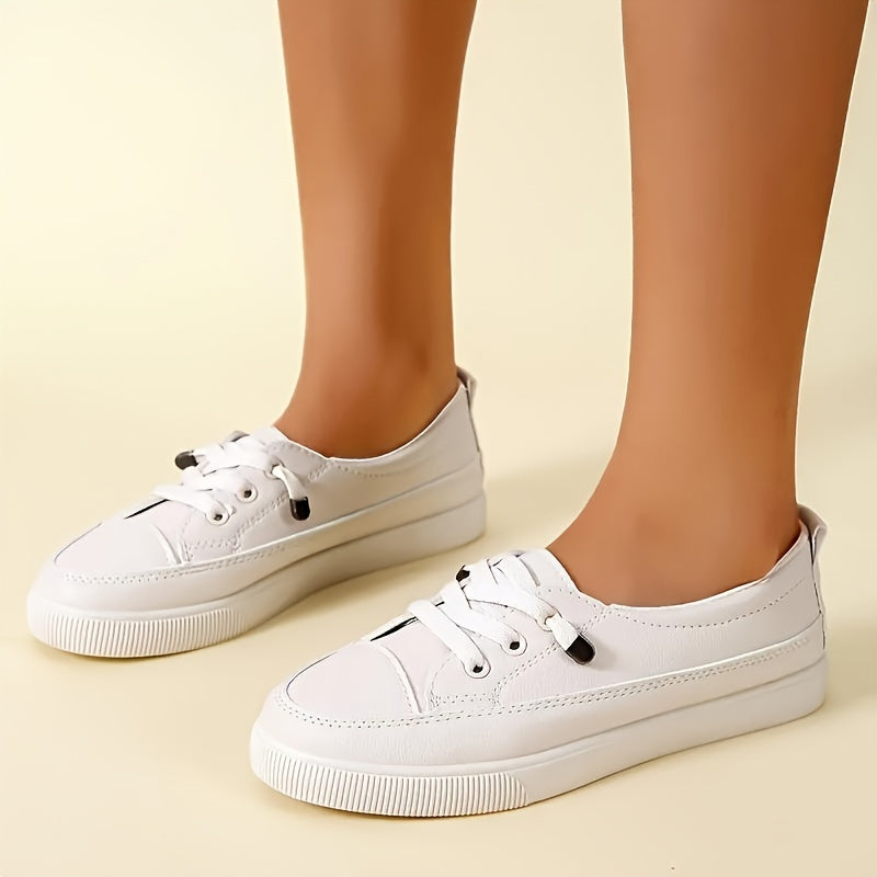 Witte Lage Slip-On Sneakers - Tess