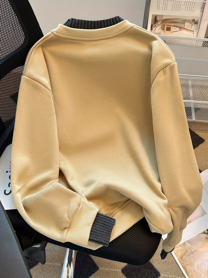 Apricot Sweatshirt met Applicatie - Lotte