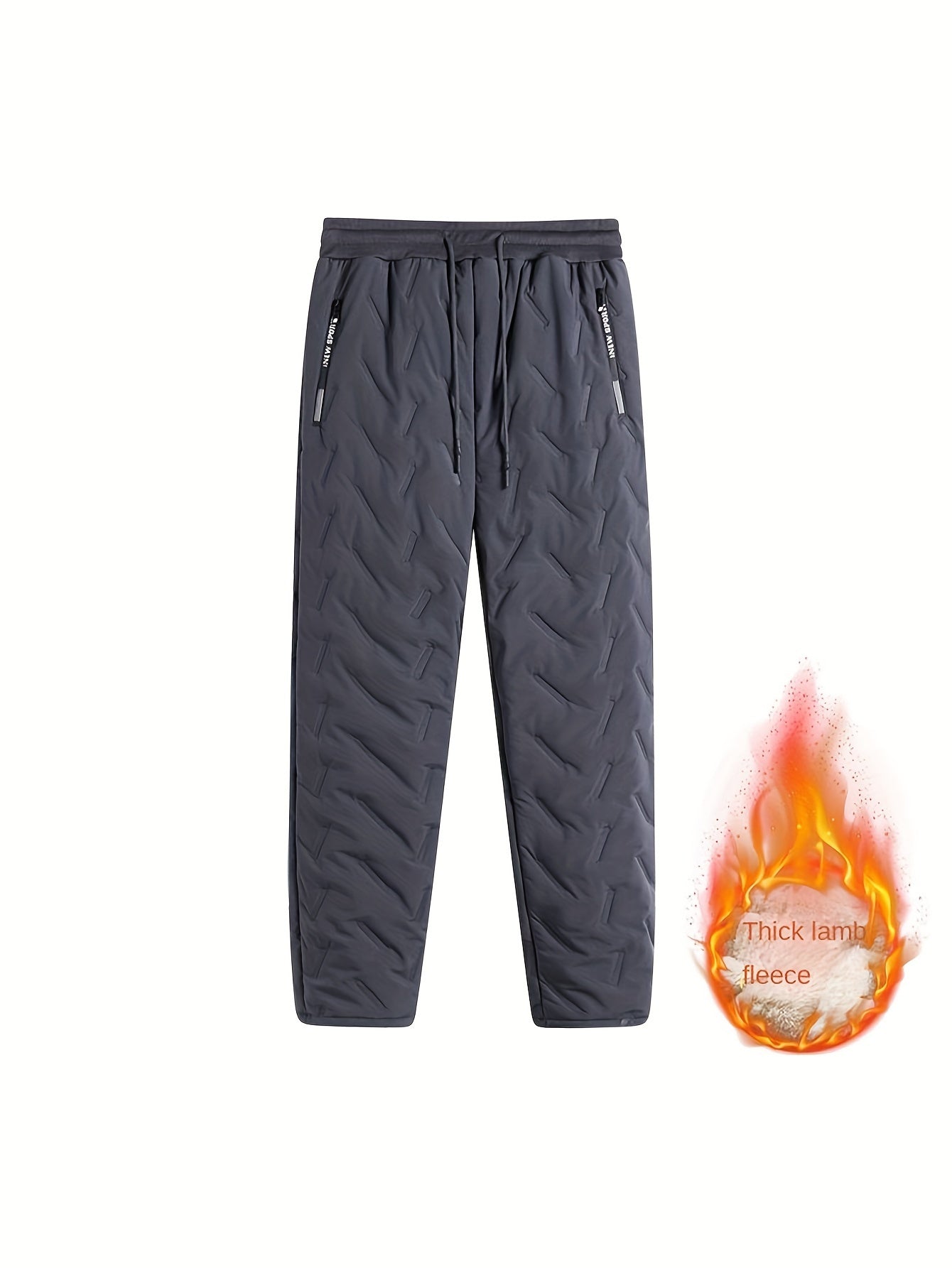 Grijze Thermische Fleece Broek - Lucas