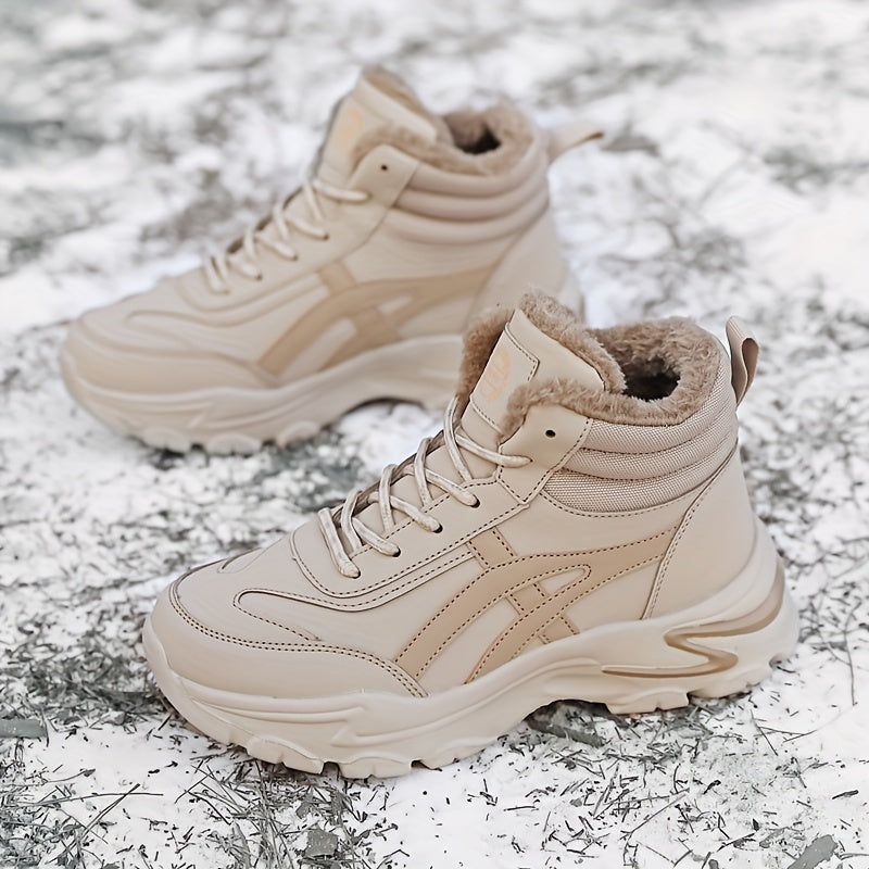 Khaki Orthopedische Winter Sneakers - Emma