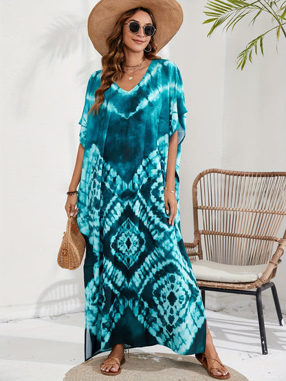 Blauwe Boho Kaftan - Luna