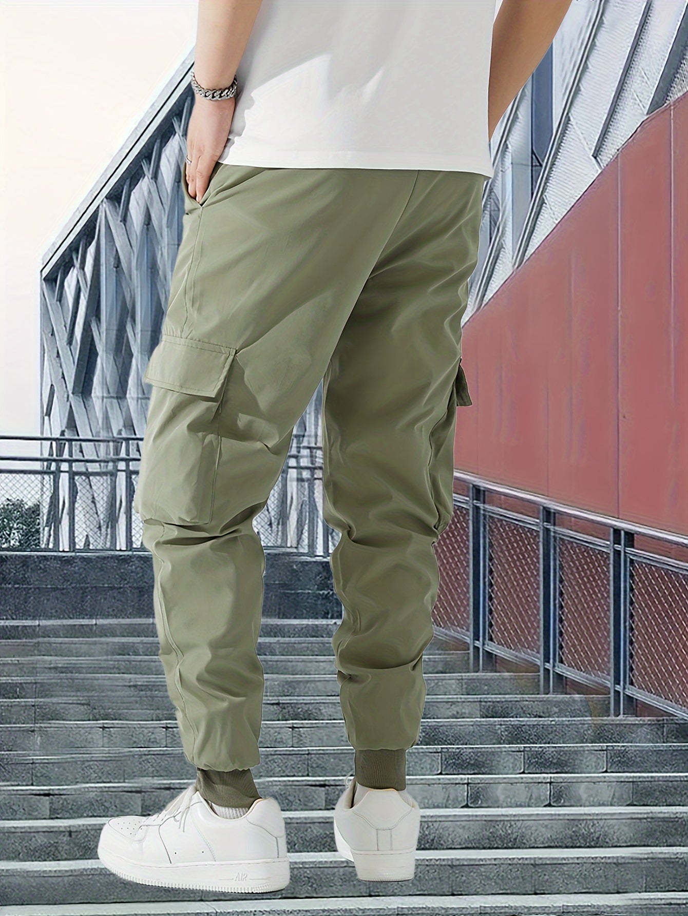 Zwarte Casual Cargo Broek - Lars