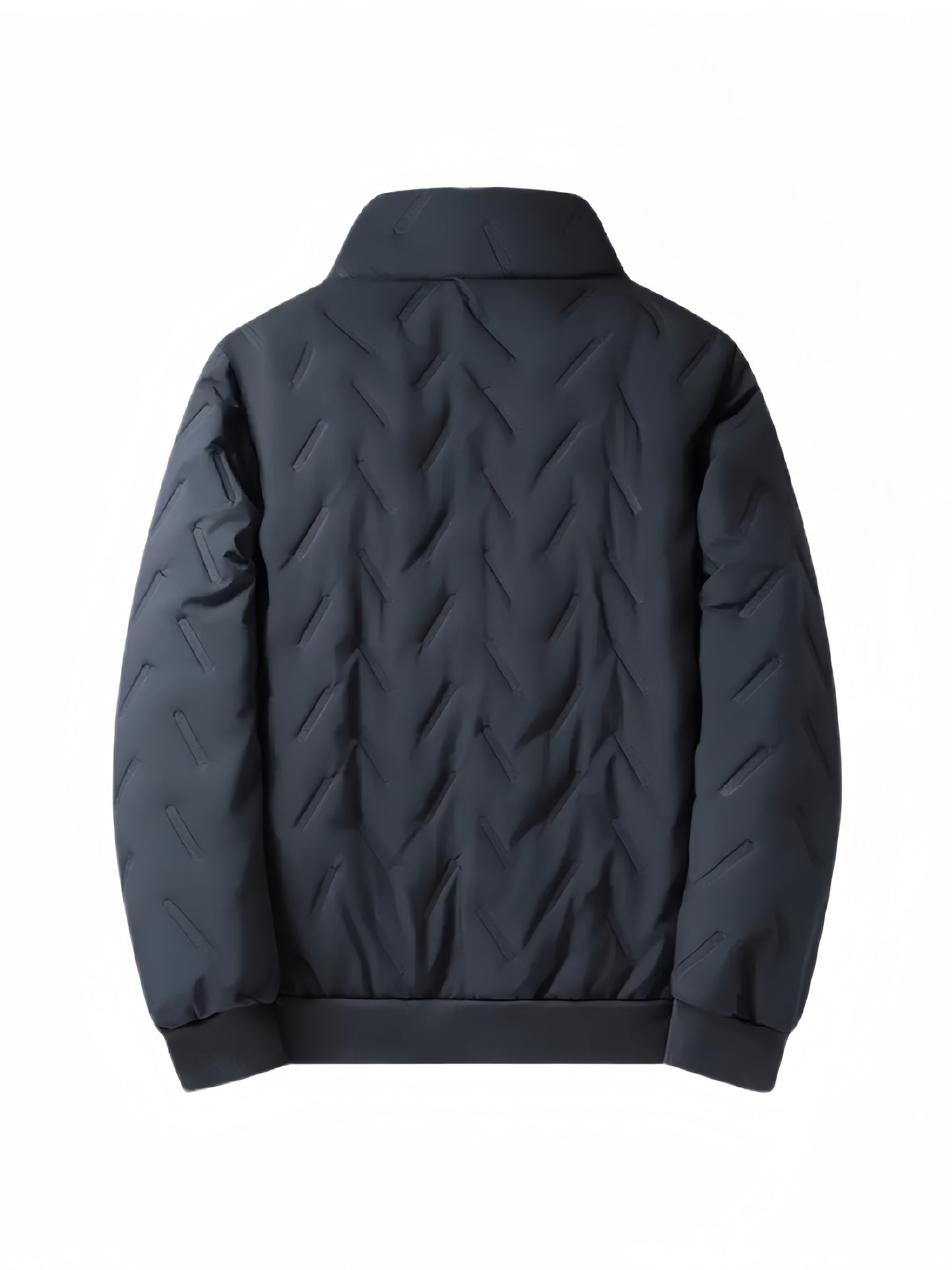 Zwarte Fleece-gevoerde Outdoor Jas met Rits - Lars