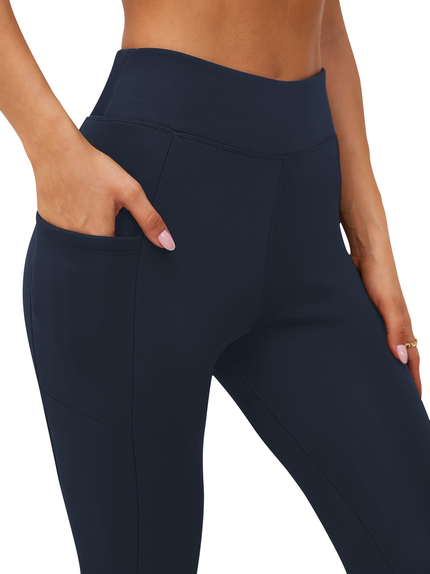 Zwarte Fleece Thermo Legging - Lara