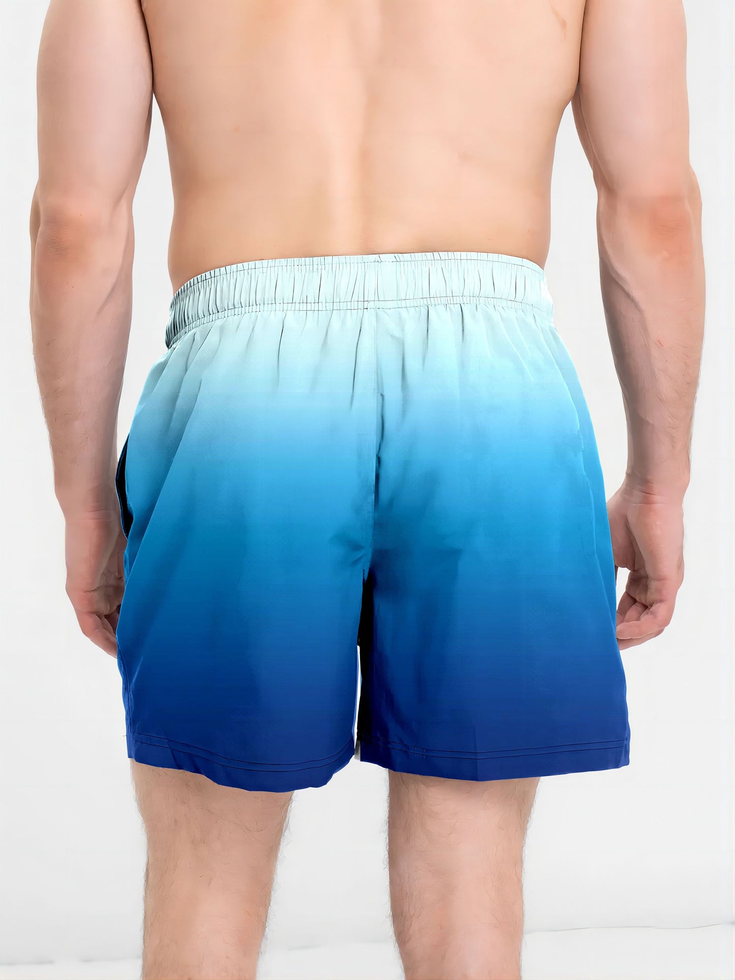 Kobaltblauwe Ombre Strandshorts - Kai