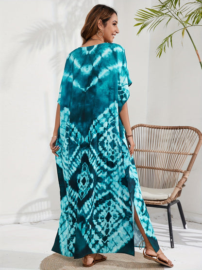 Blauwe Boho Kaftan - Luna