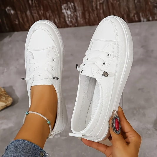 Witte Lage Slip-On Sneakers - Tess