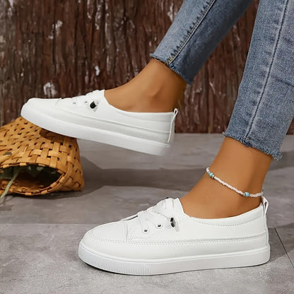 Witte Lage Slip-On Sneakers - Tess