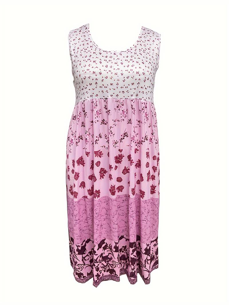 Mia – Roze zomerjurk met bloemen