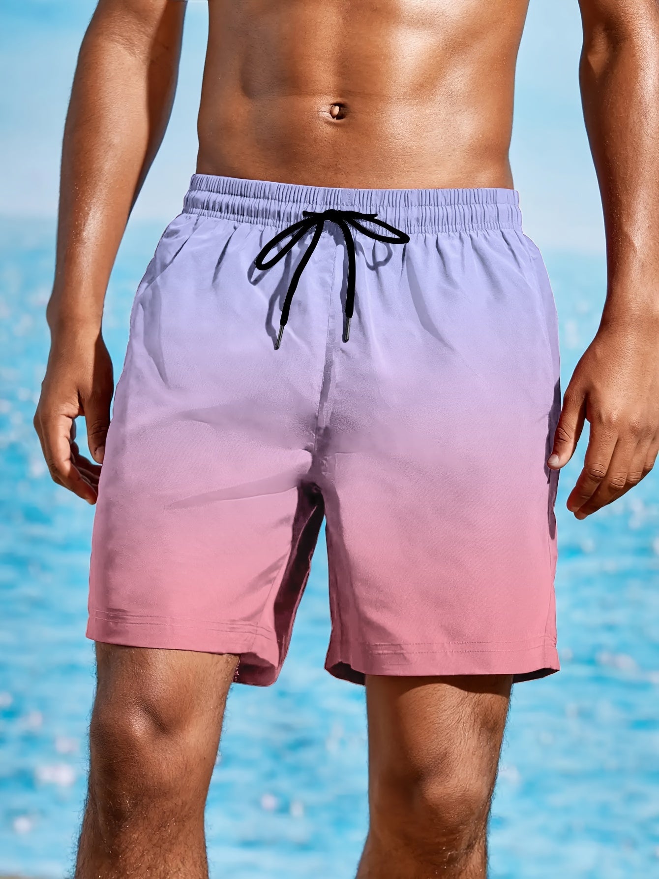 Kobaltblauwe Ombre Strandshorts - Kai