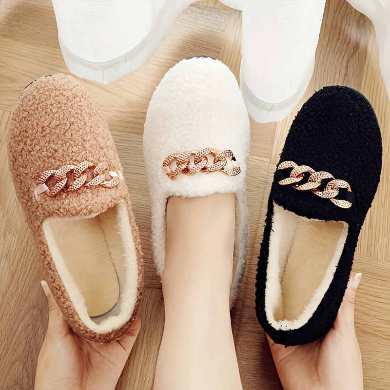 Witte Orthopedische Loafers met Ketting - Mila