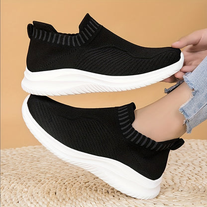 Zwarte Orthopedische Slip-On Sneakers voor Dames – Eva