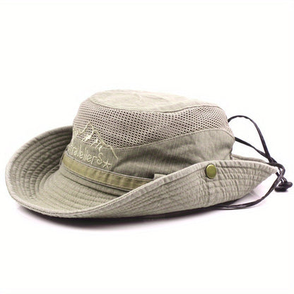 Zwarte Ademende Mesh Bucket Hat - Max