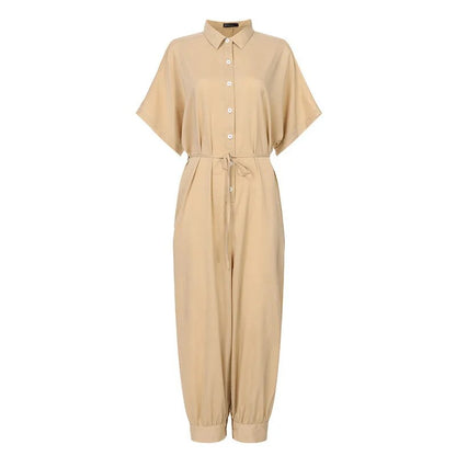 Zwarte Casual High Waist Jumpsuit - Elin