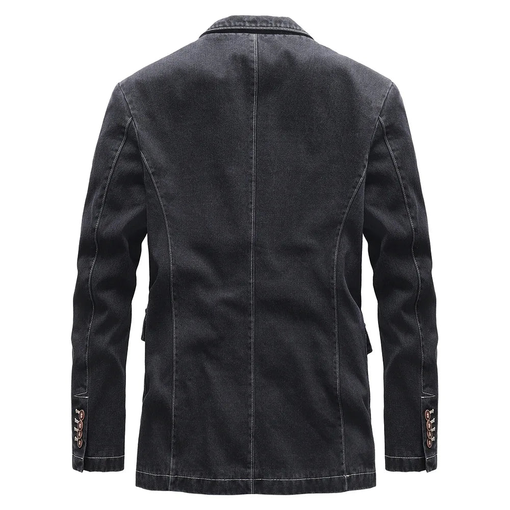 Zwarte Urban Denim Jas - Noah