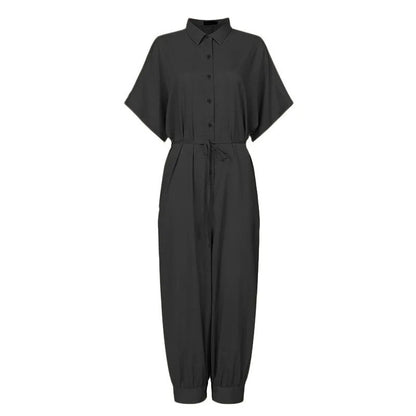 Zwarte Casual High Waist Jumpsuit - Elin