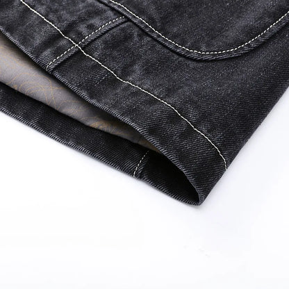 Zwarte Urban Denim Jas - Noah