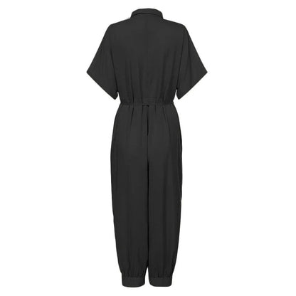 Zwarte Casual High Waist Jumpsuit - Elin