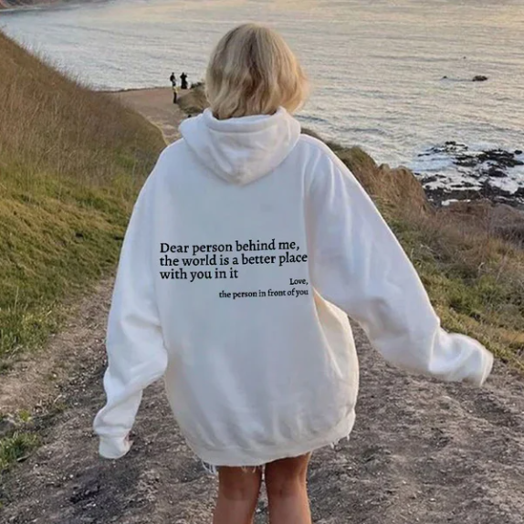 Beste persoon achter mij - Unisex hoodie