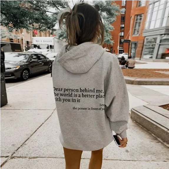 Beste persoon achter mij - Unisex hoodie