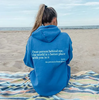 Beste persoon achter mij - Unisex hoodie