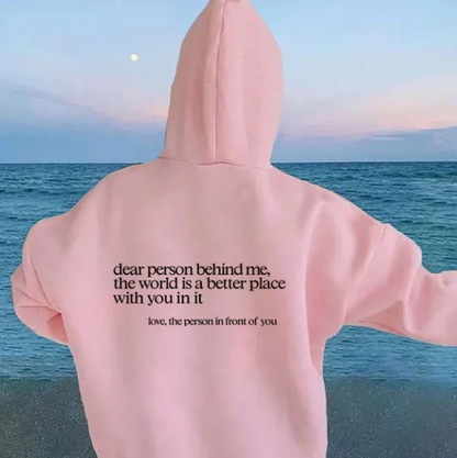 Beste persoon achter mij - Unisex hoodie