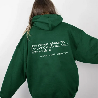 Beste persoon achter mij - Unisex hoodie