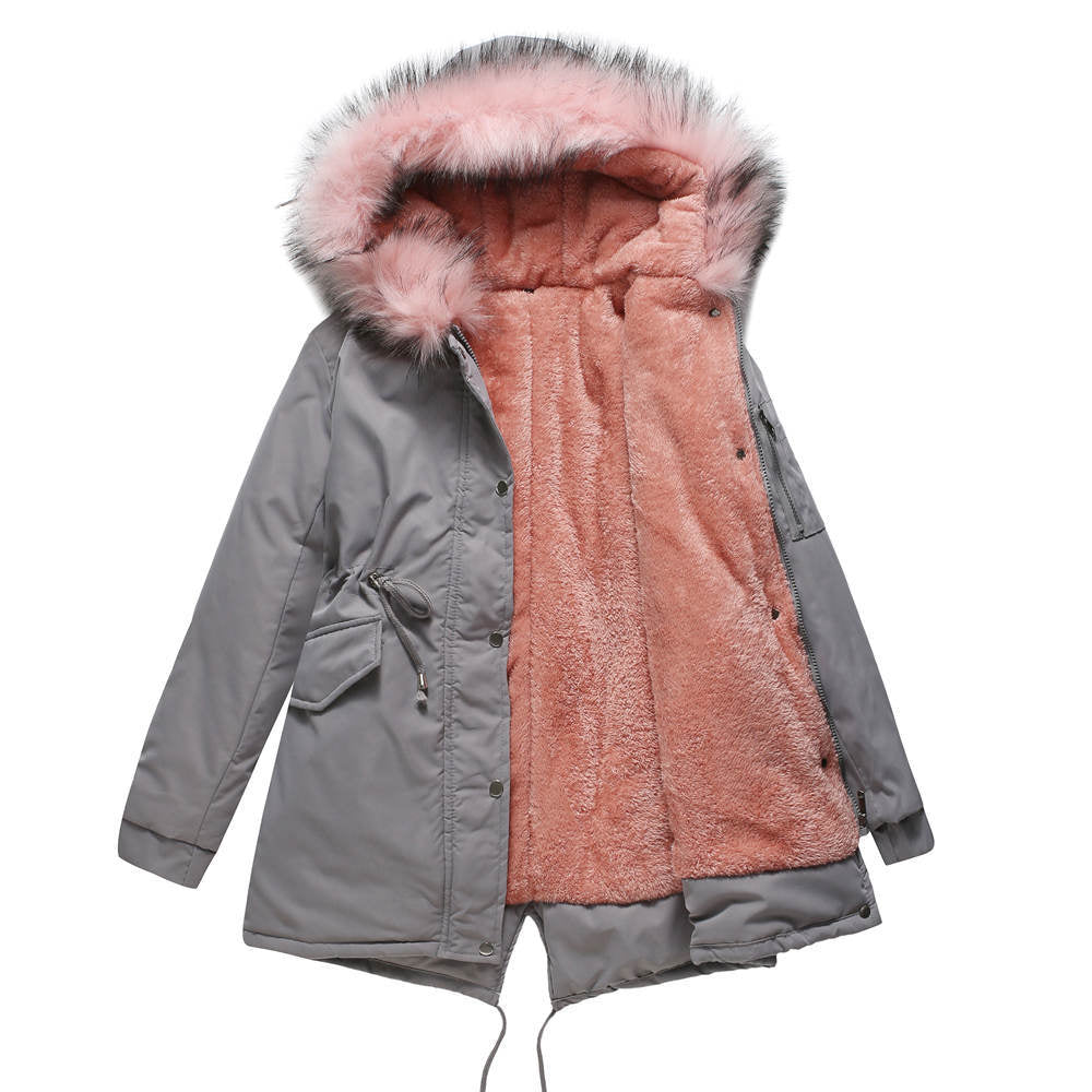 Groene Winter Parka met Capuchon - Fleur