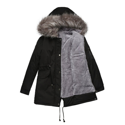 Groene Winter Parka met Capuchon - Fleur