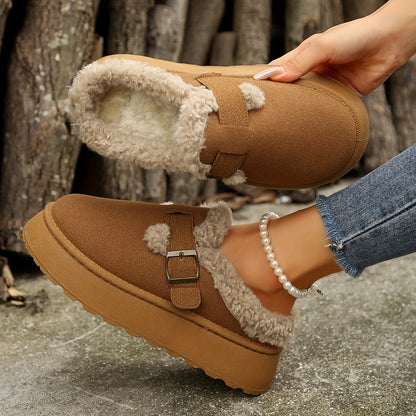 Donkerbruine Lage Wintersneakers - Liv