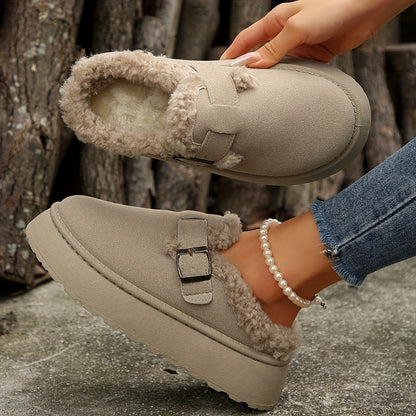 Donkerbruine Lage Wintersneakers - Liv