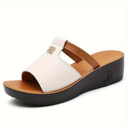 Bordeaux Wedge Sandalen - Emma