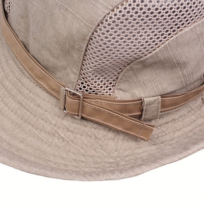 Zwarte Ademende Mesh Bucket Hat - Max