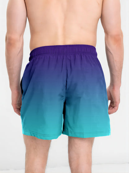 Kobaltblauwe Ombre Strandshorts - Kai