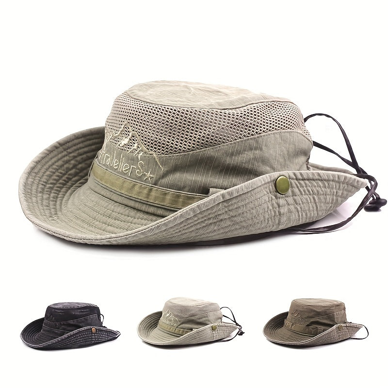 Zwarte Ademende Mesh Bucket Hat - Max