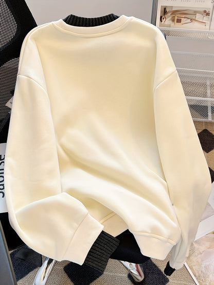 Apricot Sweatshirt met Applicatie - Lotte