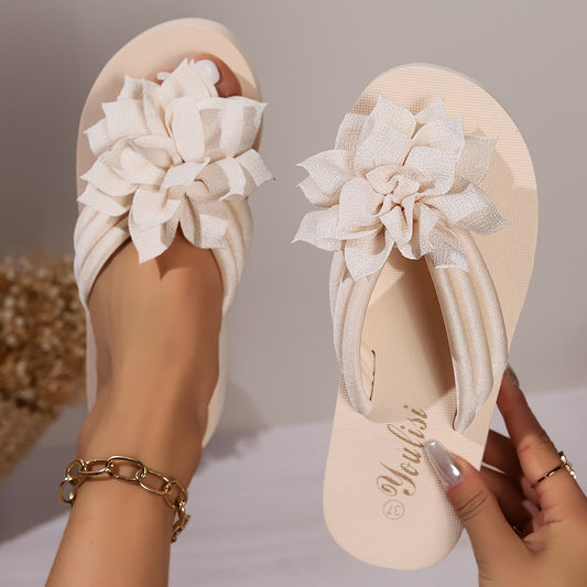 Witte Bloemdecor Flip-Flops - Fleur