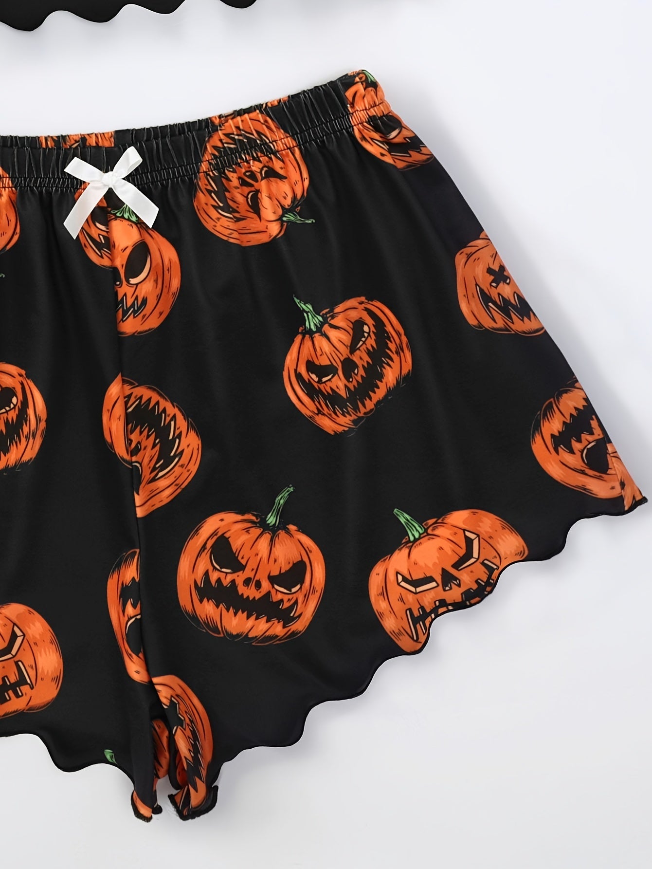 Zwarte Jack-O-Lantern Pyjama Set - Lola