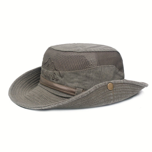 Zwarte Ademende Mesh Bucket Hat - Max