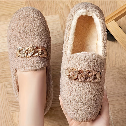 Witte Orthopedische Loafers met Ketting - Mila